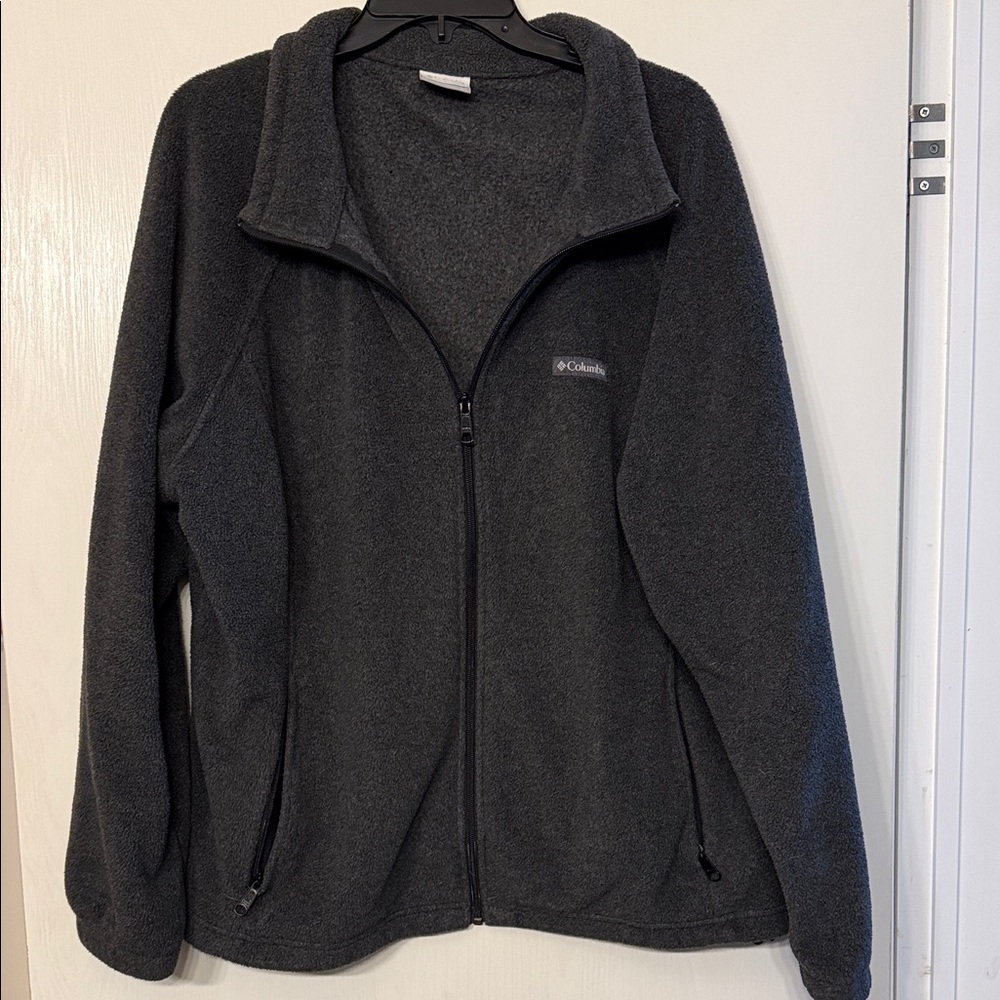 Columbia Charcoal Full-Zip Fleece Jacket 3XL